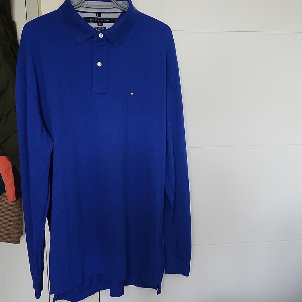 Tommy Hilfiger Size XL Men's Blue Polo Shirt